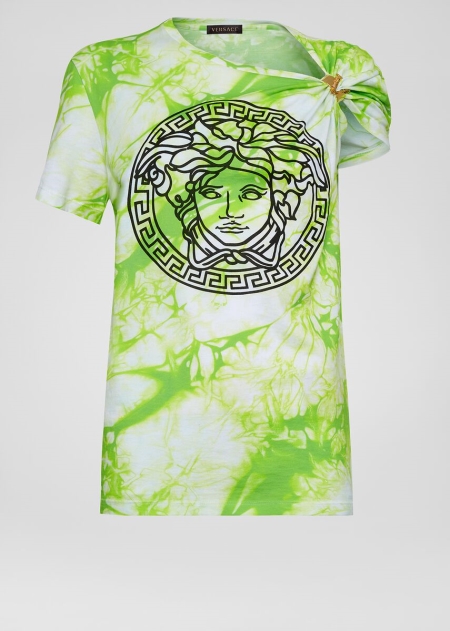 Tricouri Versace Versace Tie-Dye Medusa Dama | MIBPWXH-96